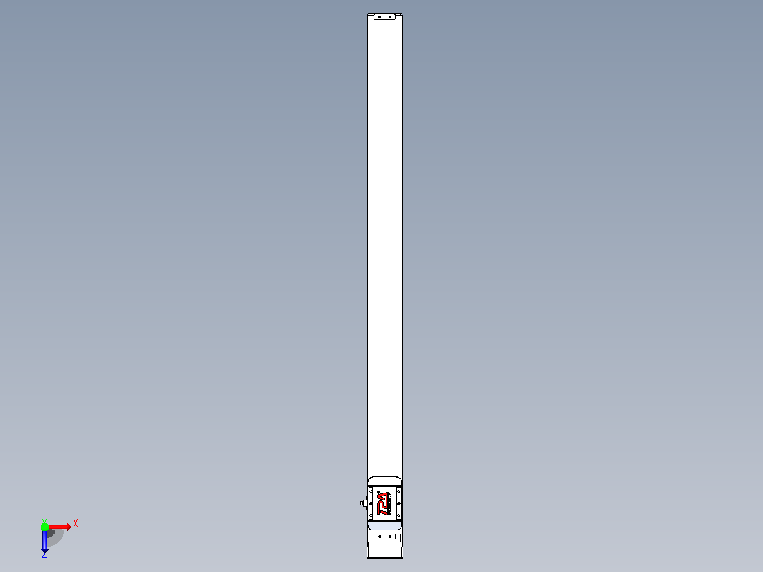 滚珠丝杠直线轴带导轨全封闭TPA-HCR-65S-1610C-L850-MP-C-P10-N3俯视图