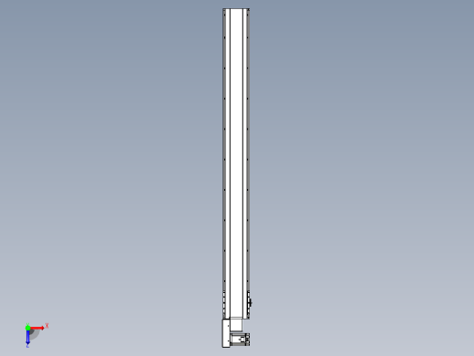 皮带直线轴半封闭可选导轨TPA-HNB-175D-140-L1750-ML-C-P75-N3俯视缩略图