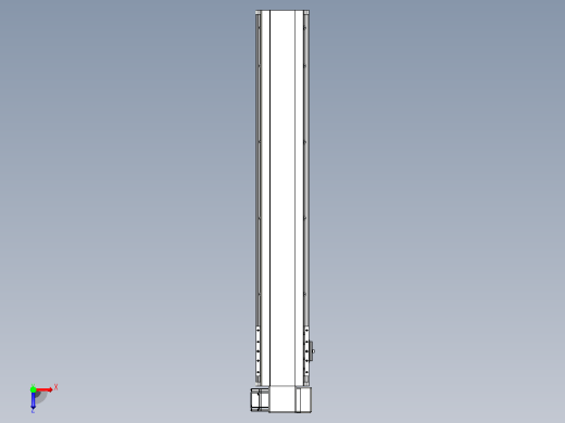 皮带直线轴半封闭可选导轨TPA-HNB-140D-120-L750-RP-C-P40-N3俯视缩略图