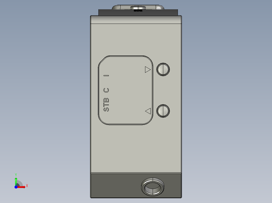 传感器BC-W500NP 白光颜色传感器3D图前视图