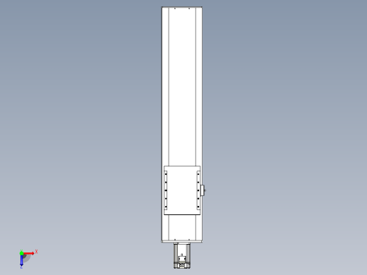 滚珠丝杠直线轴带导轨全封闭TPA-HCR-202D-2510C-L750-M-Y-P75-N3俯视缩略图
