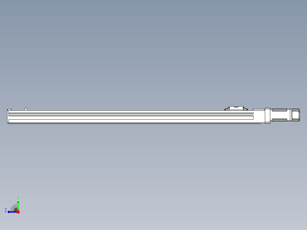 无尘螺杆滑台KCH5M-650-BC-100W-C4右视图