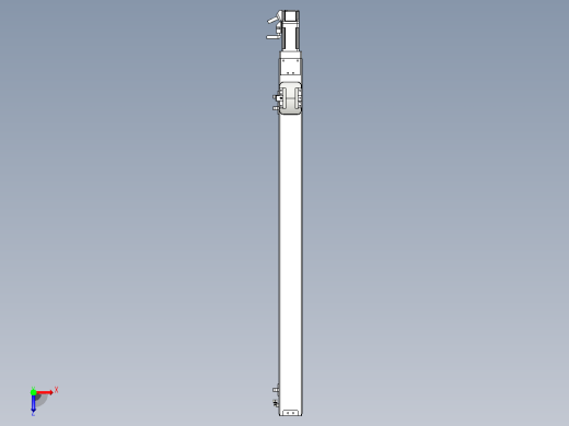 无尘螺杆滑台KCH5M-650-BC-100W-C4俯视缩略图
