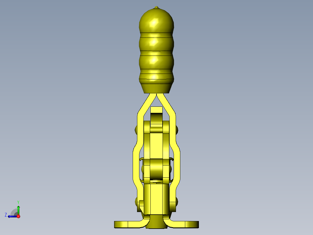 轻度压入夹具后视图