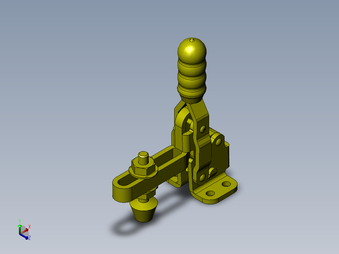 轻度压入夹具正等轴测图