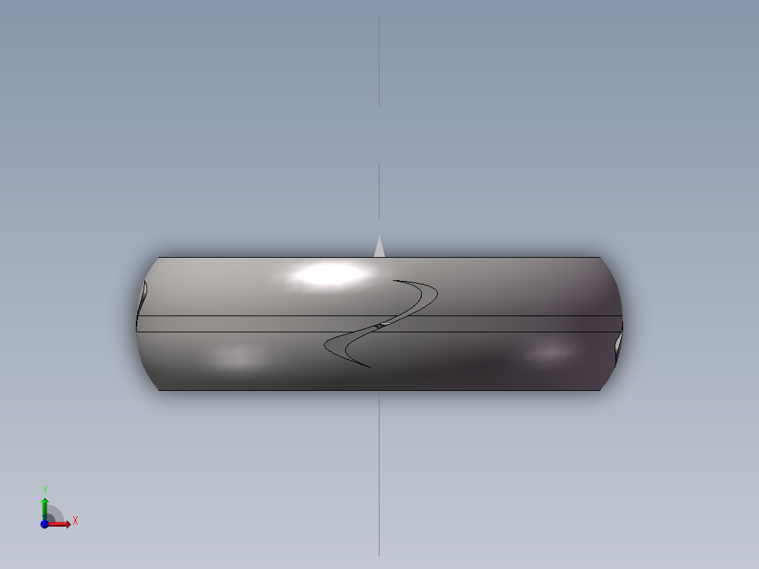 简易戒指前视图