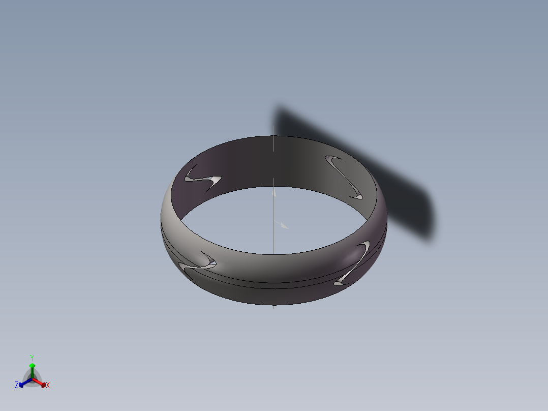 简易戒指正等轴测图