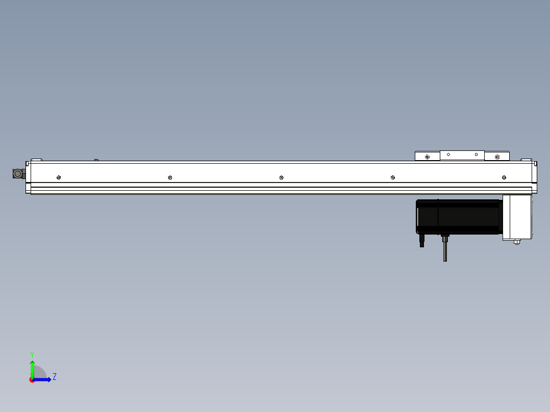 Toyo东佑达直线模组-ECH10-650-BM-100W+煞車左视图