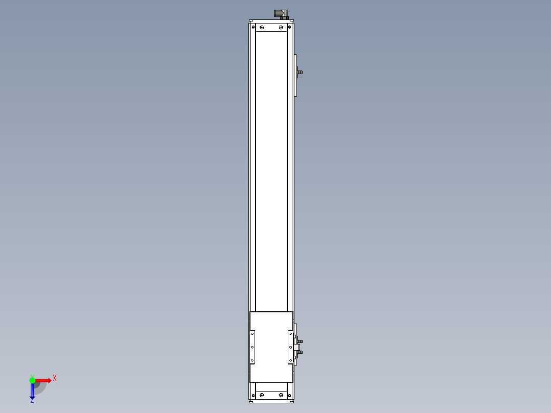 Toyo东佑达直线模组-ECH10-650-BM-100W+煞車俯视图