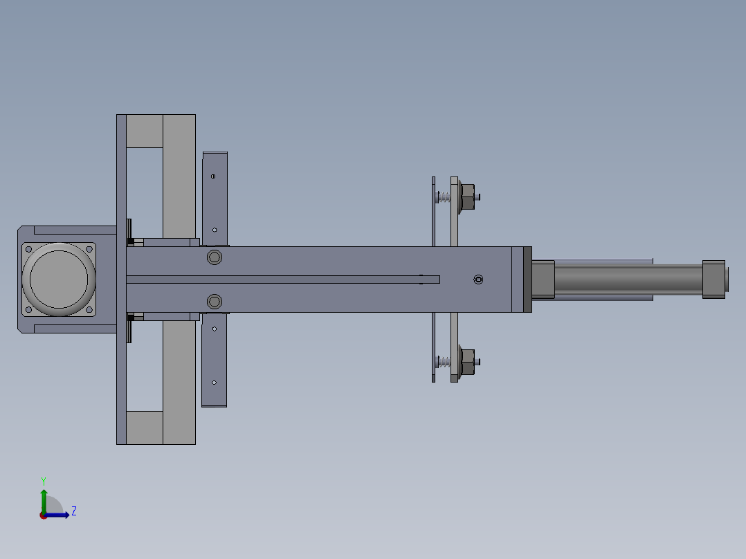 165凸轮摆动机构(1)左视图
