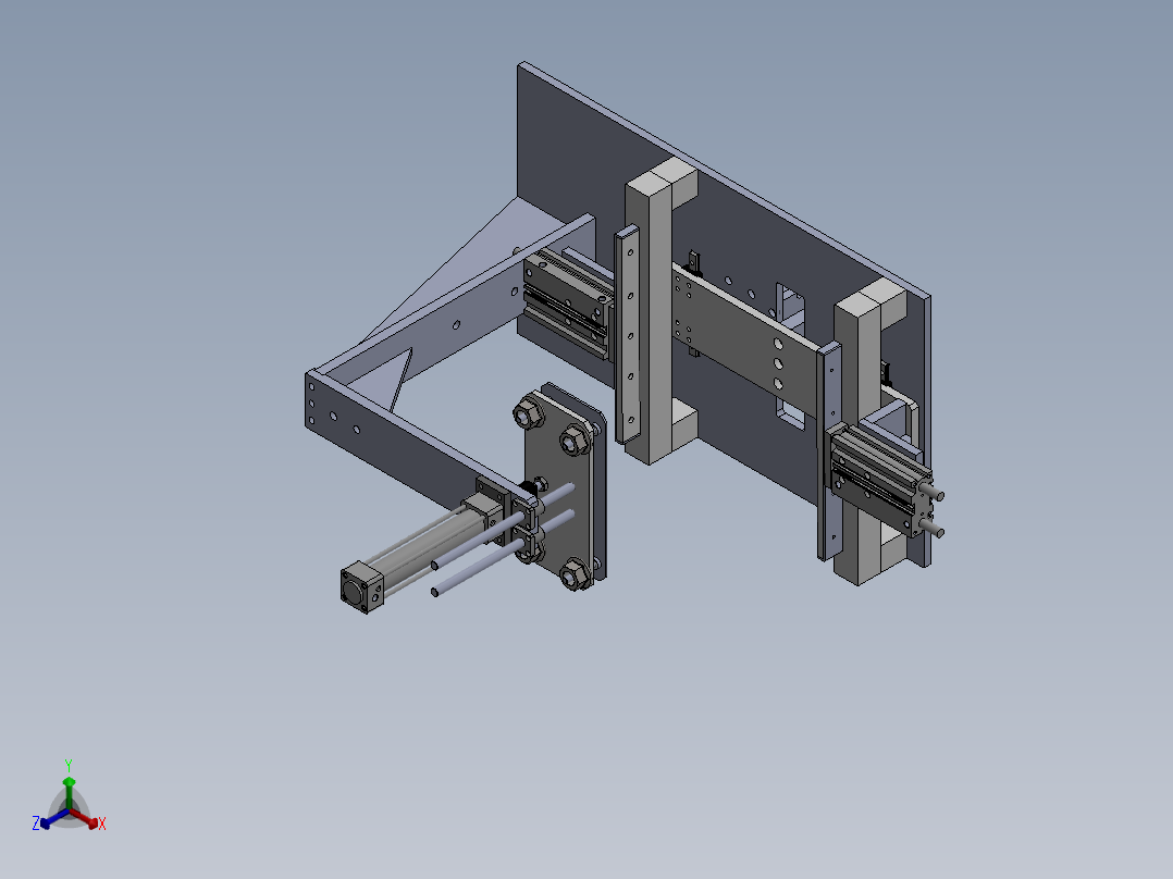 165凸轮摆动机构(1)正等轴测图