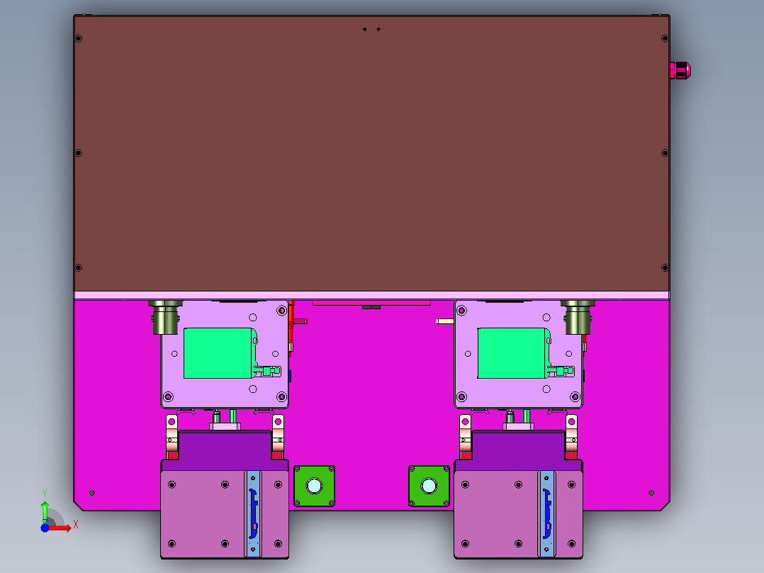 显示屏与背板贴合压机前视图