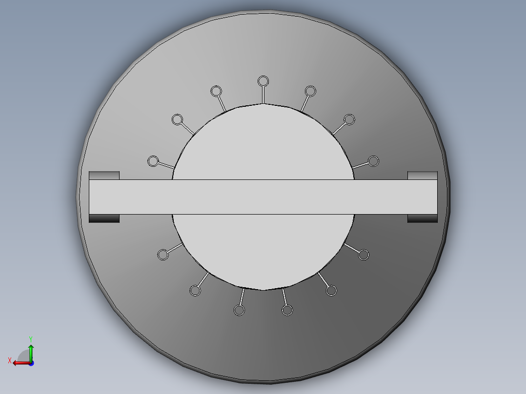转角可灵活调节的LED展示灯后视图
