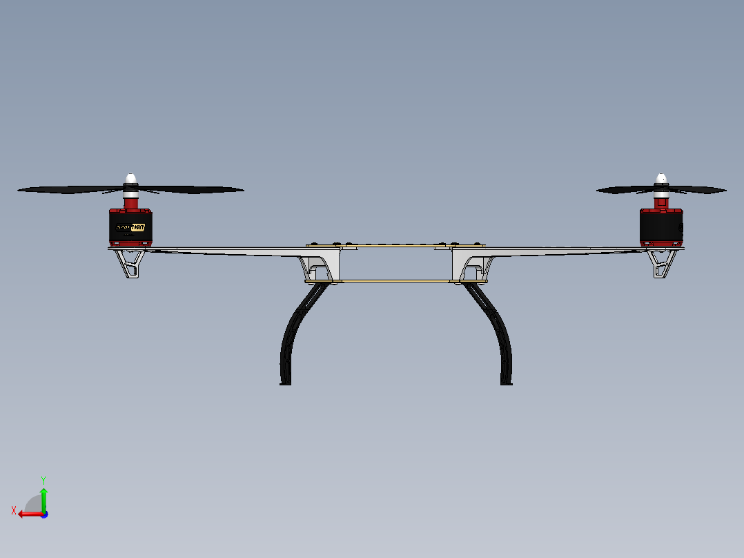 Genesis drone UAV无人机穿越机后视图