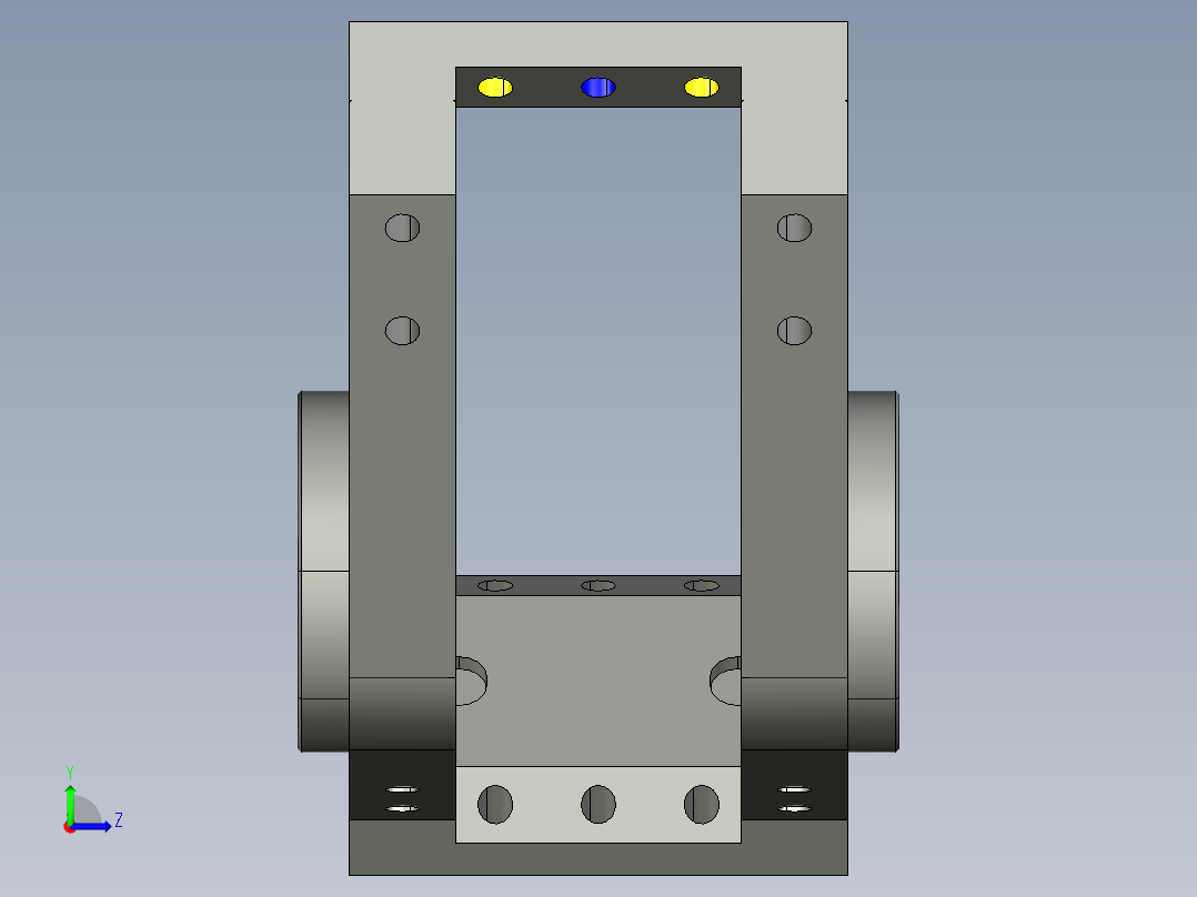 德克斯TUNKERS气缸数模A01_SCHWENKTRAVERSE_233537左视图