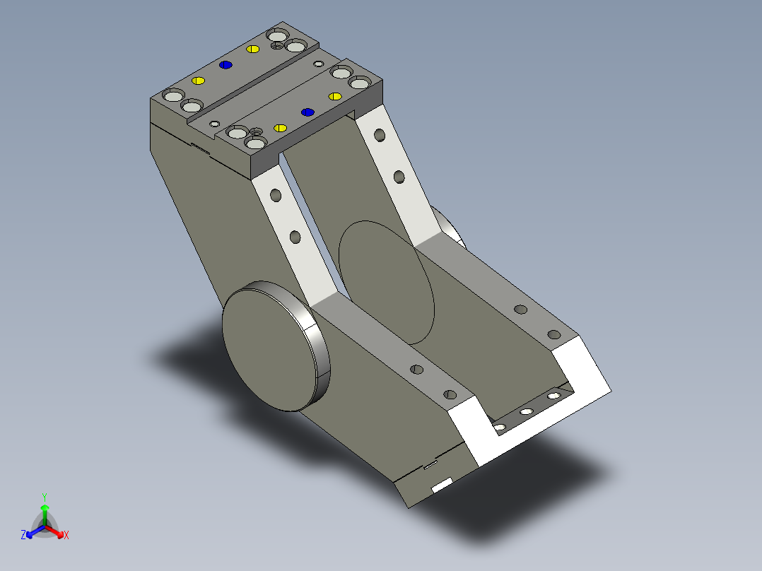 德克斯TUNKERS气缸数模A01_SCHWENKTRAVERSE_233537正等轴测图