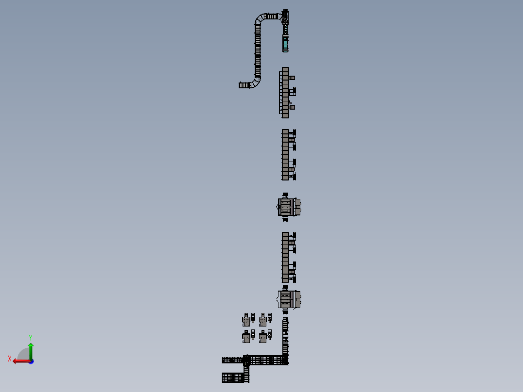 板材自动化涂装生产线后视图