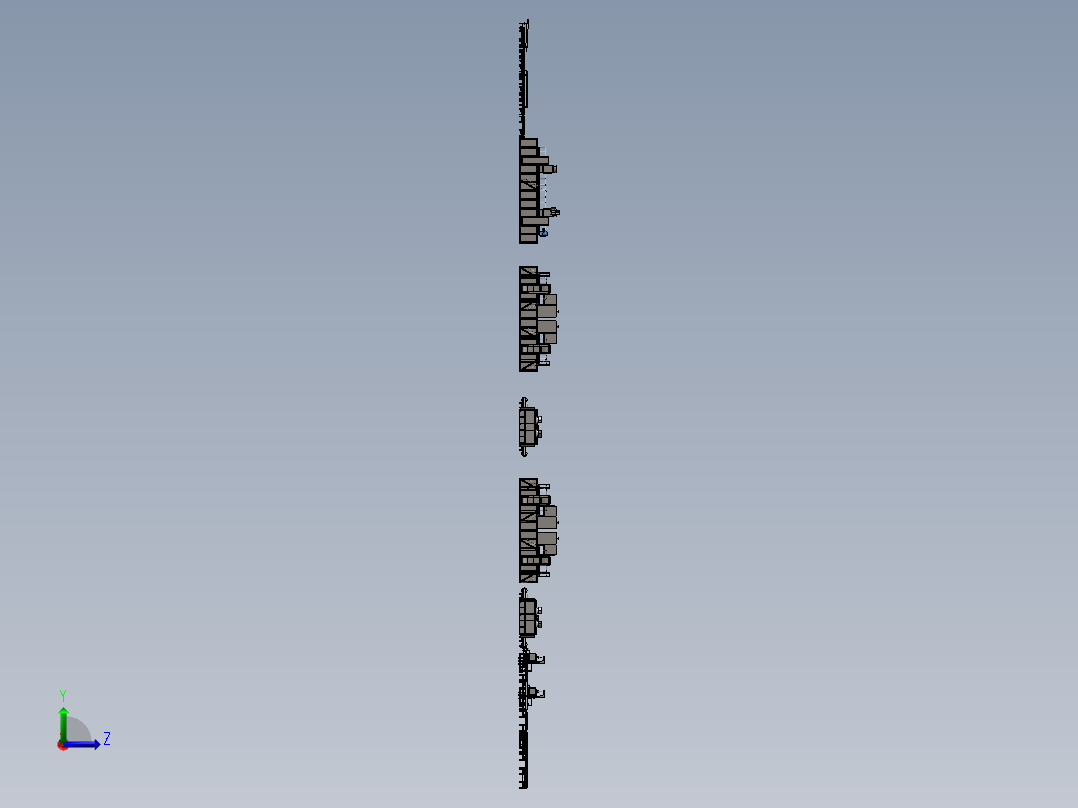 板材自动化涂装生产线左视图