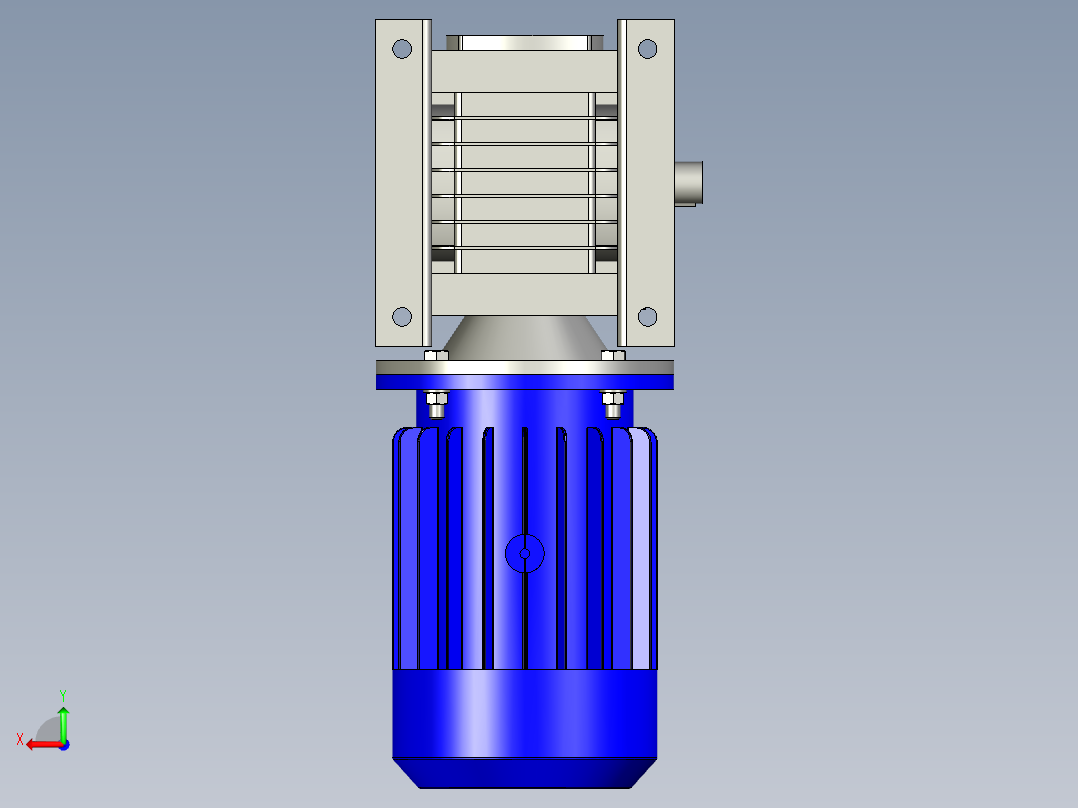 电机-减速机后视图