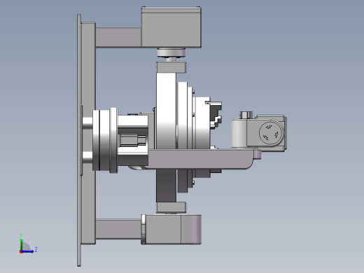 五自由度机械臂数码雕刻机设计左视缩略图