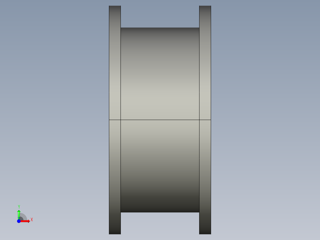滑輪惰輪FIP-3D多系列多零件图纸模型前视图