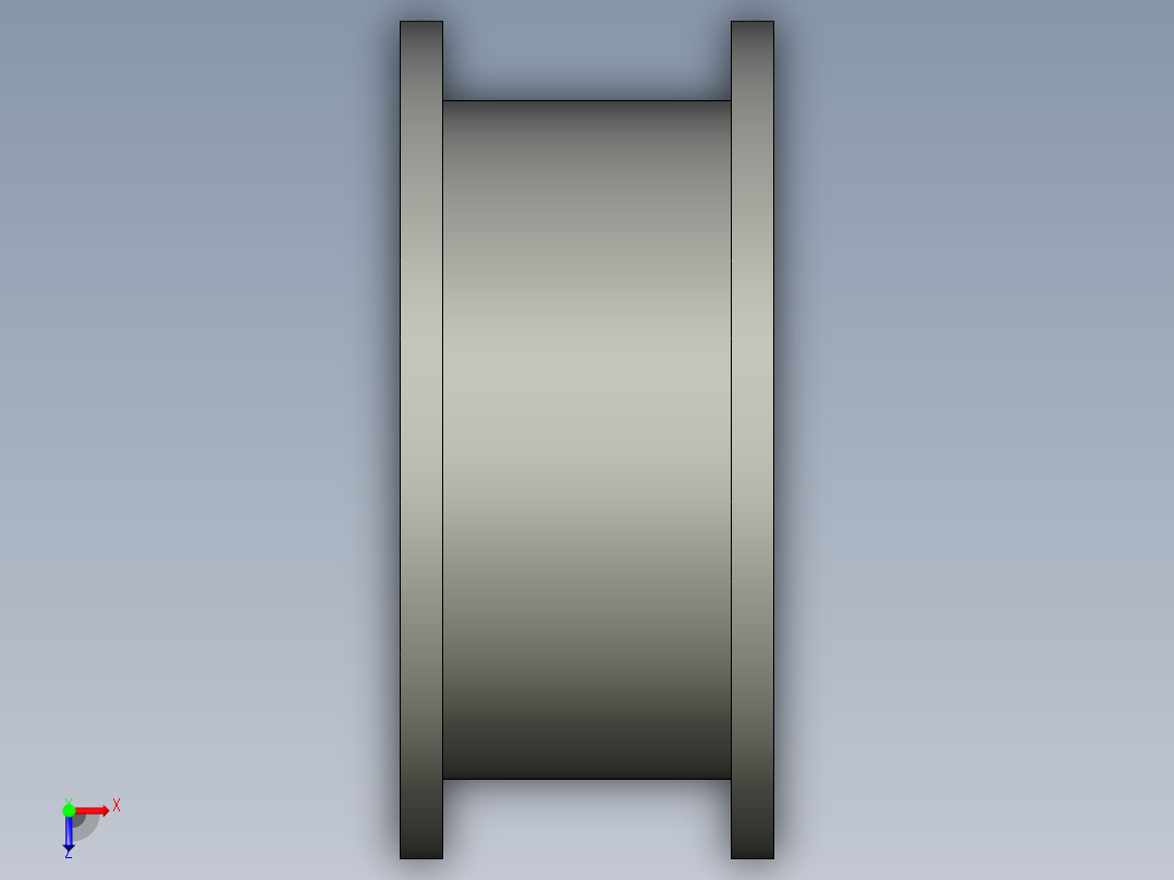 滑輪惰輪FIP-3D多系列多零件图纸模型俯视图