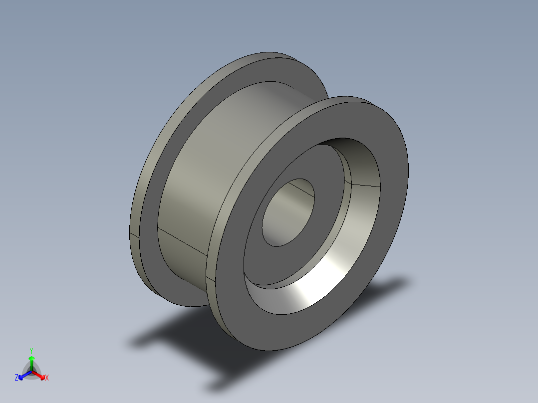 滑輪惰輪FIP-3D多系列多零件图纸模型正等轴测图