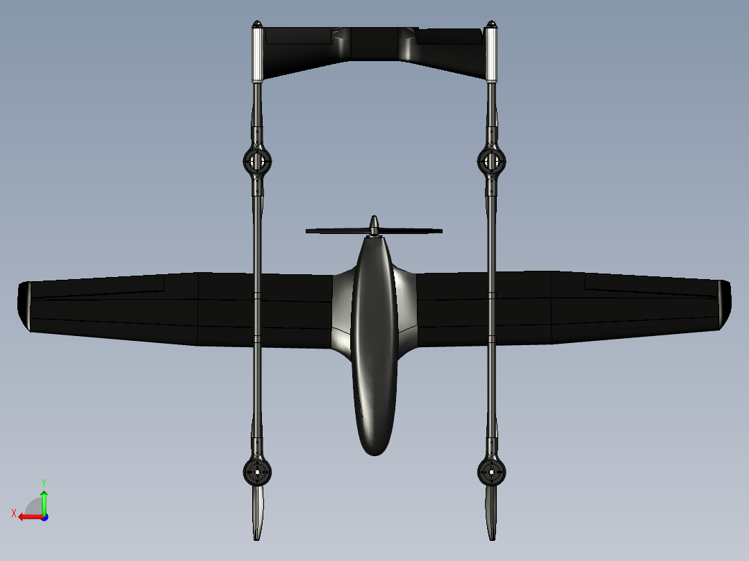 垂直起降轰炸机后视图