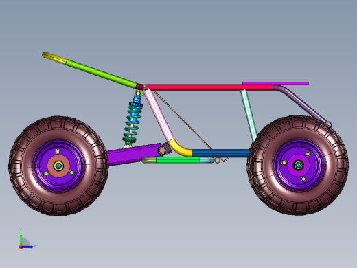 儿童版全地形四轮玩具车左视缩略图