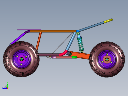 儿童版全地形四轮玩具车右视缩略图