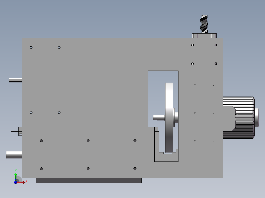 线材表皮打磨机前视图
