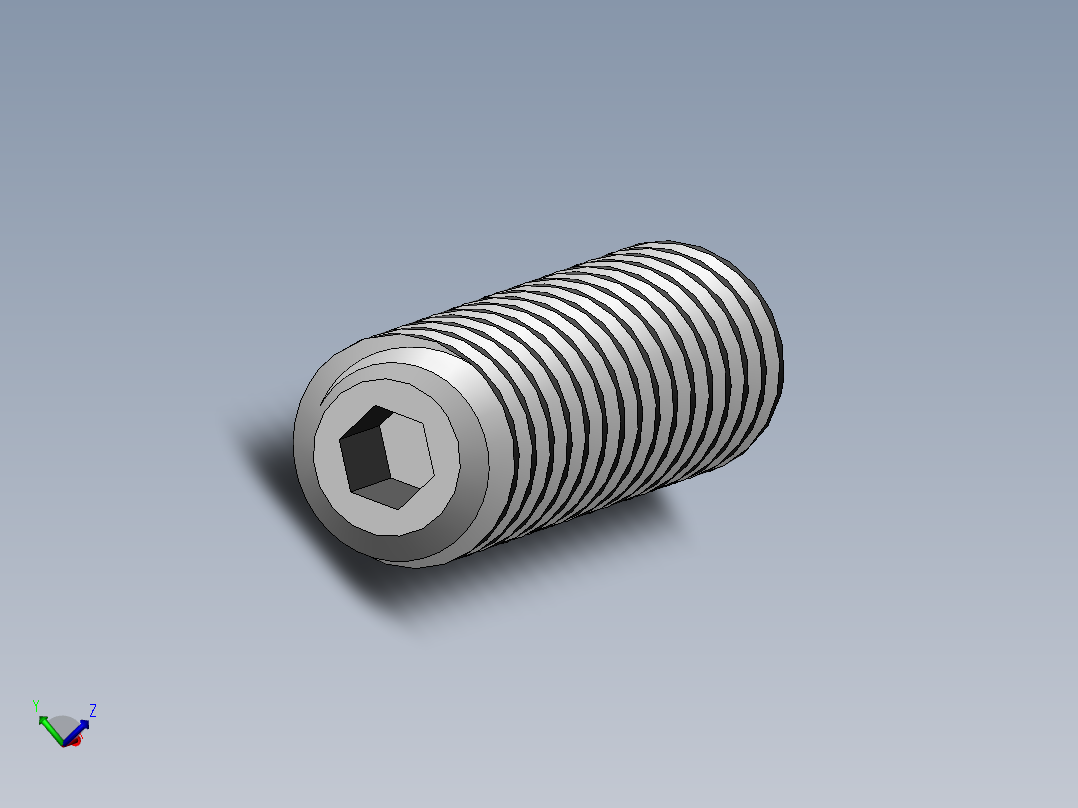 DIN 913-ISO 4026 固定螺钉-M1.8 L=6.SLDPRT主视图