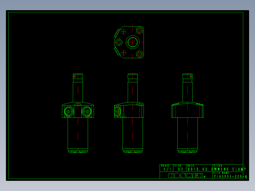 KOSMEKTLA0601-2CR-Q多系列多零件图纸模型