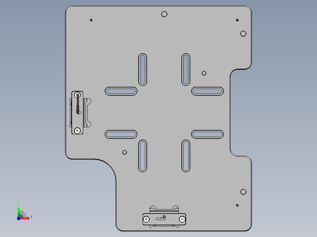 Q08-0WM 镭雕治具前视图