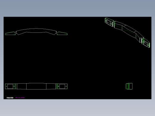 提拉式取手MA-187,205,228-2D多系列多零件图纸模型