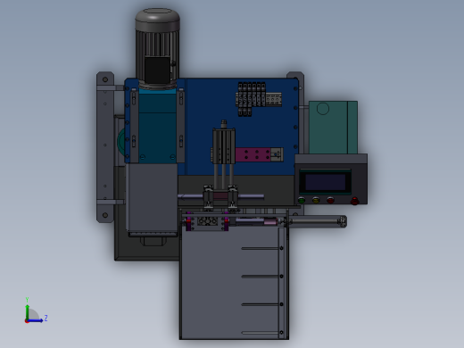 自动铣圆弧机sw21左视缩略图