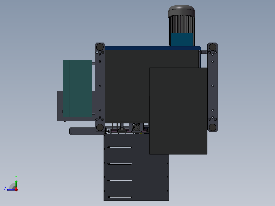 自动铣圆弧机sw21右视图