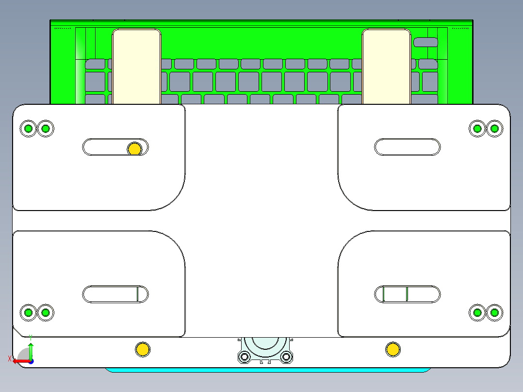 ABV40-C笔记本CNC工装夹具三维模型-CNC1-1217后视图