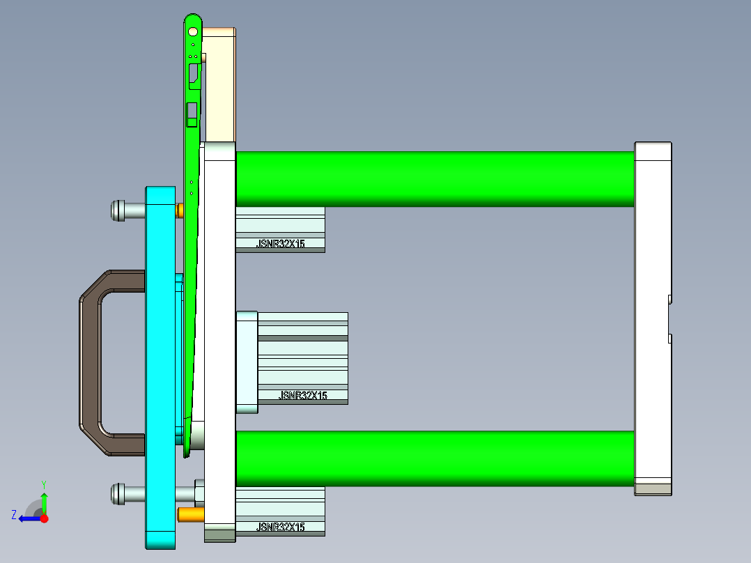 ABV40-C笔记本CNC工装夹具三维模型-CNC1-1217右视图