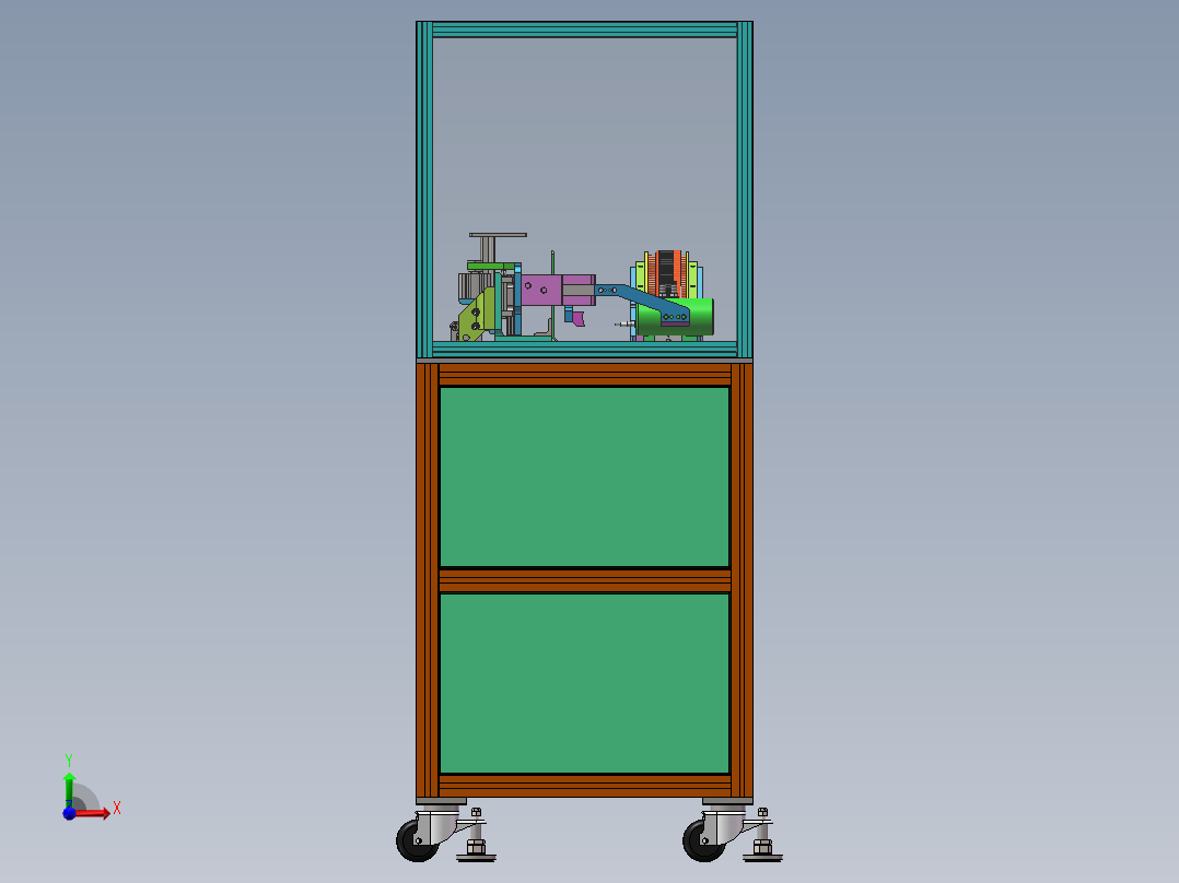 电机转子送料机sw18可编辑前视图