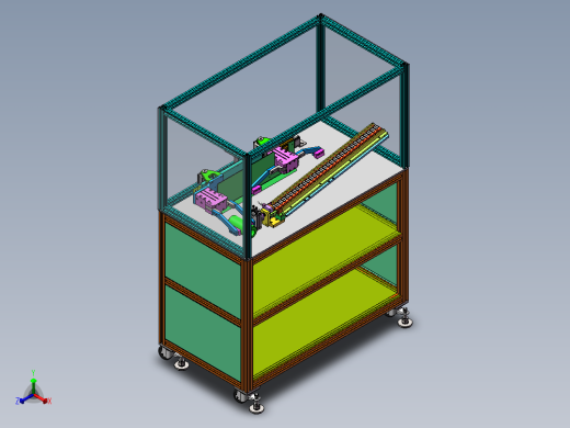 电机转子送料机sw18可编辑正等轴测缩略图
