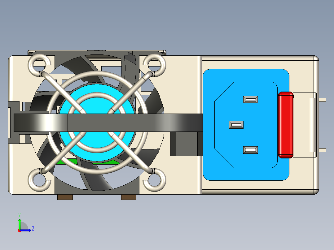 hstns-pl28&amp;hstns-pr28&amp;DPS-460w HP 服务器 PSU左视图