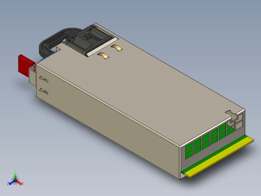 hstns-pl28&amp;hstns-pr28&amp;DPS-460w HP 服务器 PSU正等轴测缩略图