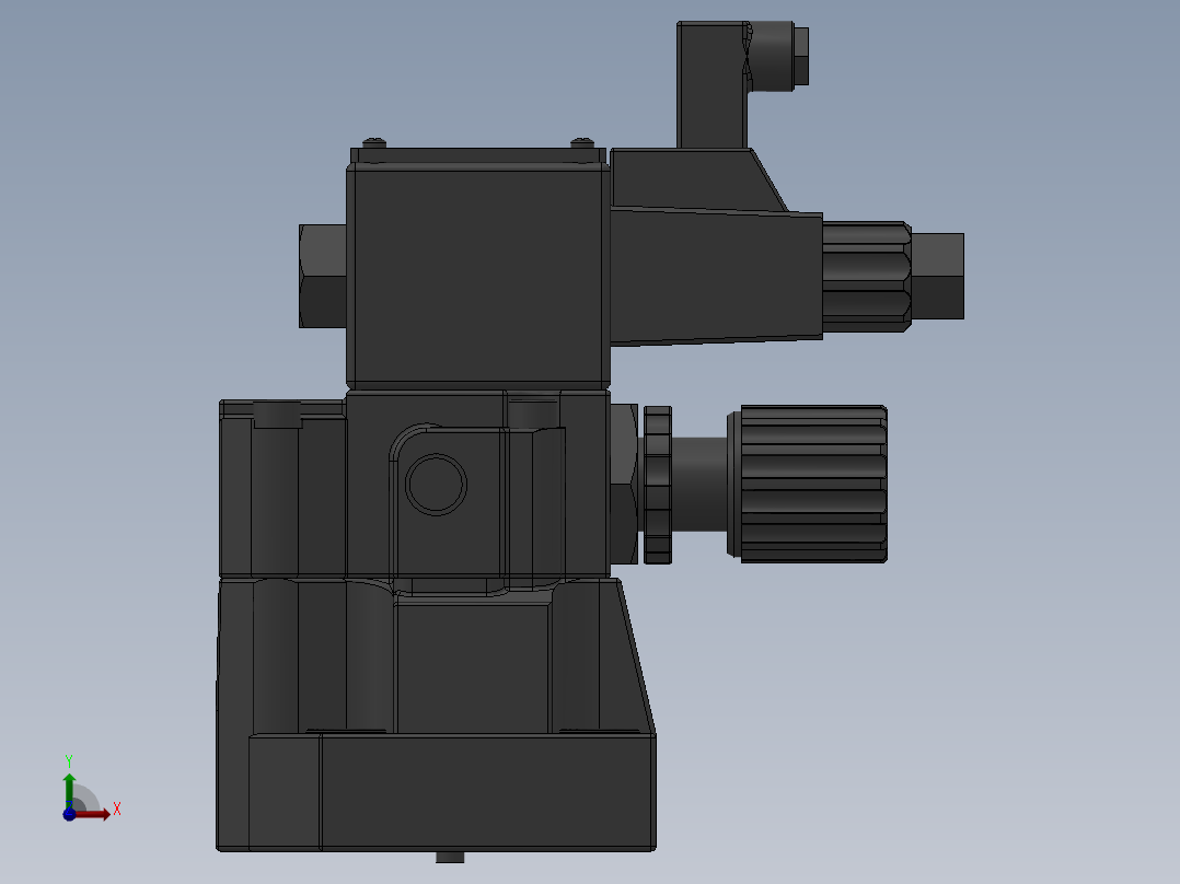 电磁控制溢流阀 DBW系列 3款前视图