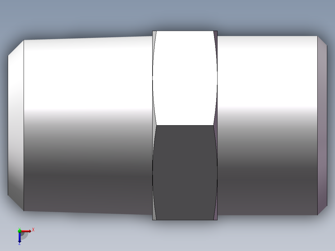 美制锥螺纹、1CN-18-06俯视图