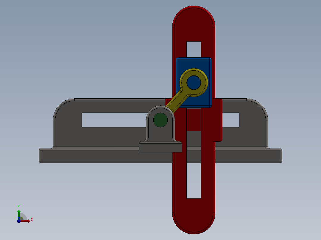 曲柄滑块前视图