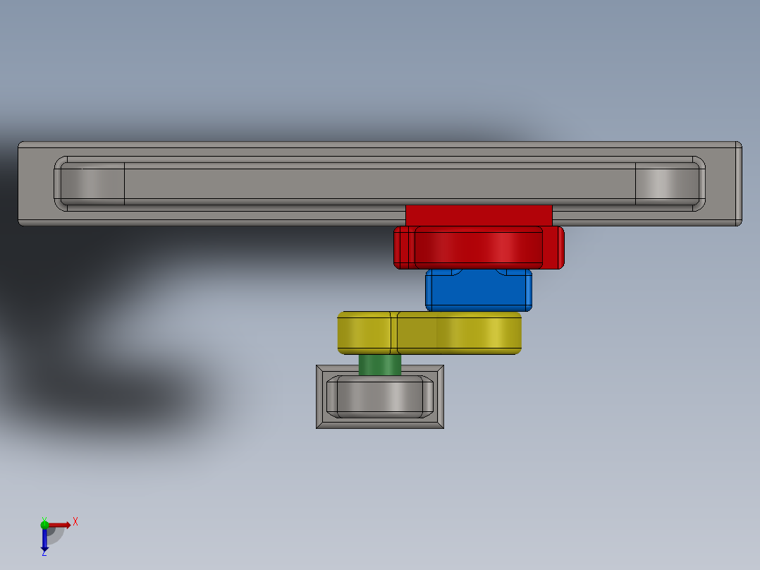 曲柄滑块俯视图