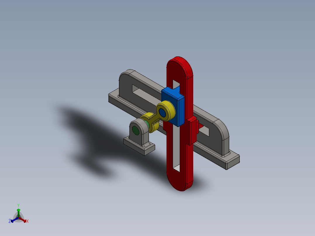 曲柄滑块正等轴测图