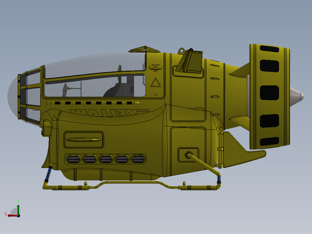 潜水艇(24)后视图