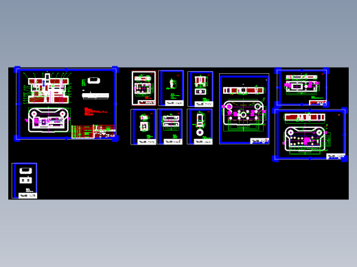 汽车车门扣垫片的落料弯曲冲孔级进模具设计-冲压模具含11张CAD图